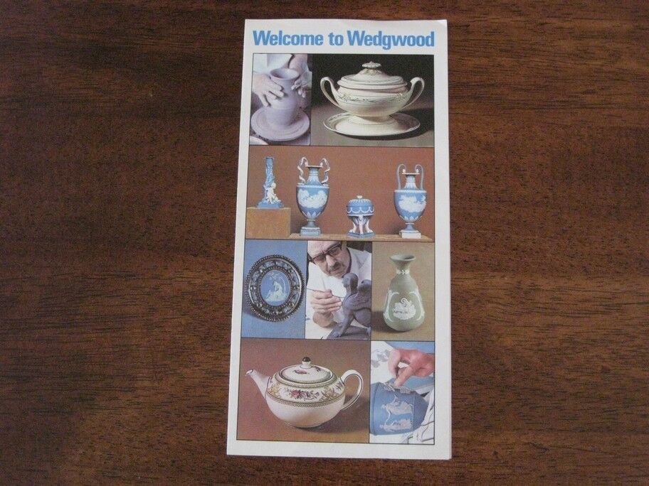 Welcome to Wedgwood England UK Vintage Brochure Map Visitor Centre Museum Hall