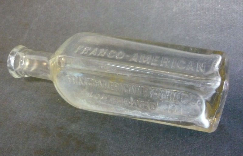 Antique FRANCO-AMERICAN TOILET REQUISITES BOTTLE GLASS
