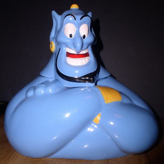 Disney Aladdin The Genie Cookie Jar porcelain