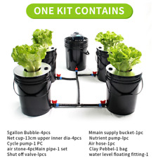 Deep Water Culture System DWC Hydroponic 5 Plant Bucket Grow System Kit Complete picture