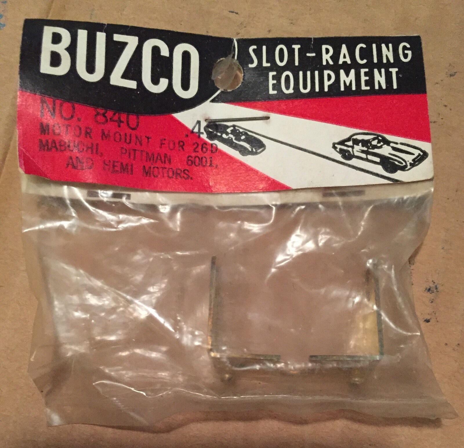 NOS Slot Car BUZCO Slot-Racing Equipment #840 Motor Mount