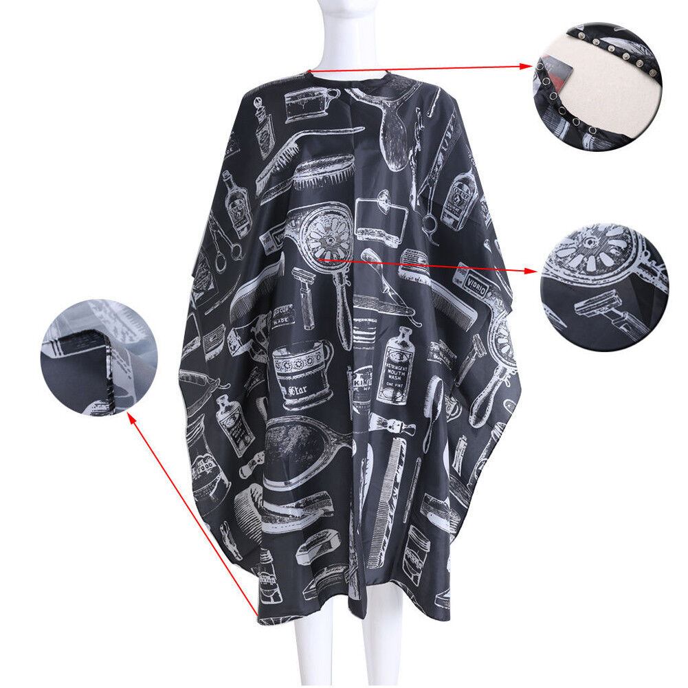 Print Adult Cloth Salon Spa Barber Cape Gown Stylist Hairdressing Apron Haircut
