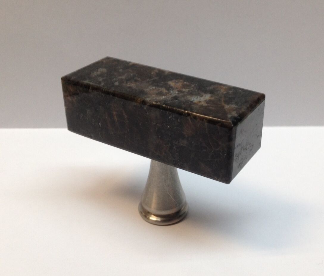 Granite Marble Knob Pull for Furniture Kitchen Cabinets Drawers Doors-800A-TB-SS