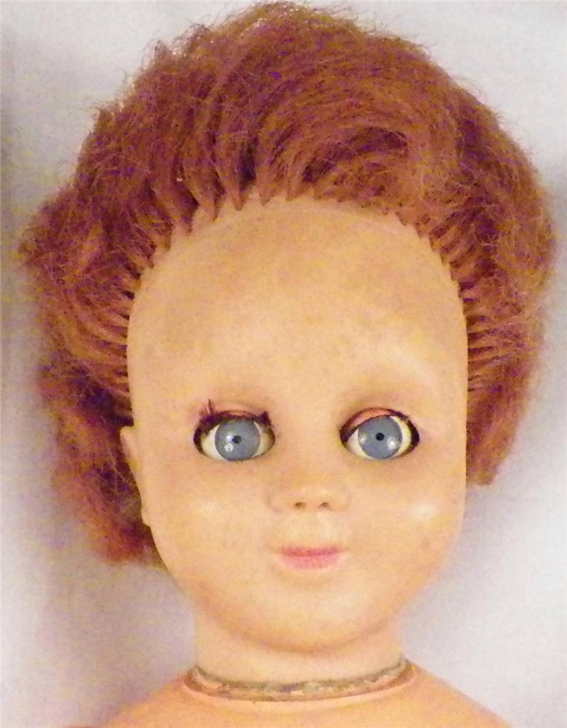 Vintage Made in France Doll Vinyl Head Plastic Body Gb or 6B 16 inches As Is