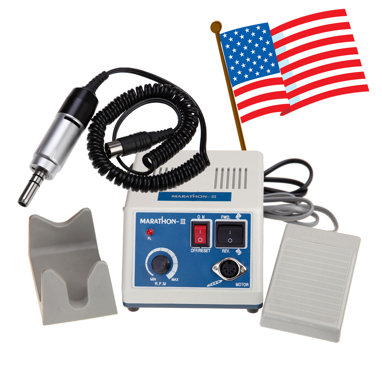 USA Dental Lab Marathon Micromotor Polisher Polishing w/ Electric Motor 35K rpm