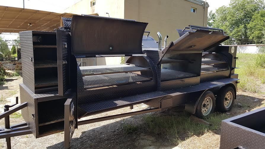 Mega T Rex BBQ Smoker Cooker Grills Trailer Mobile Food Truck Cater Business 