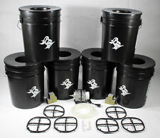 6 Bucket 5 Gallon Deep Water Culture (DWC) Hydroponic System Kit Grow Bucket picture