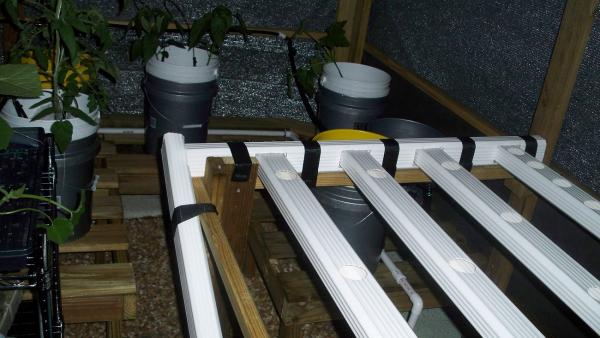 NFT Fence Gutter System - Not yet in use - too hot in the Florida Summer (2010)