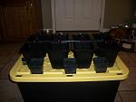 27 gal tote, 210 gph pump, 8 10inch pots and 6 4inch pots,