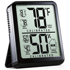 Room Thermometer, Digital Small Hygrometer Indoor Thermometer Humidity Gauge, Te picture