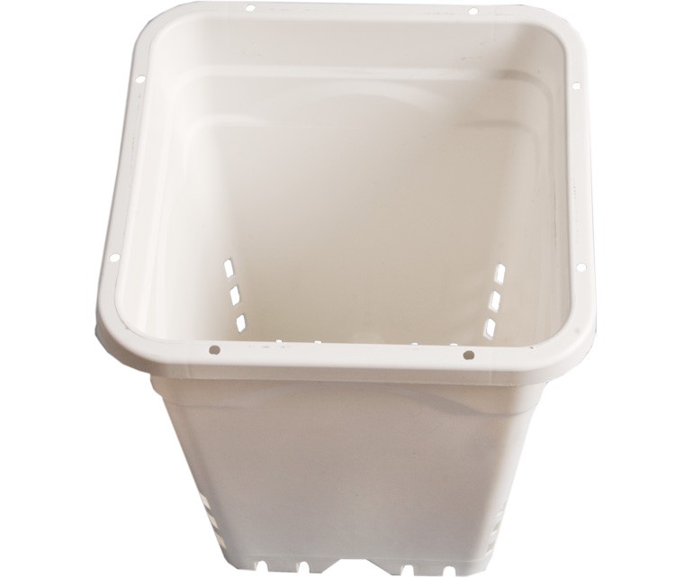 Active Aqua 12 x 12 Square White Pot, 12 Tall, case of 24 Active Aqua 12 x 12 Square White Pot, 12 Tall, case of 24