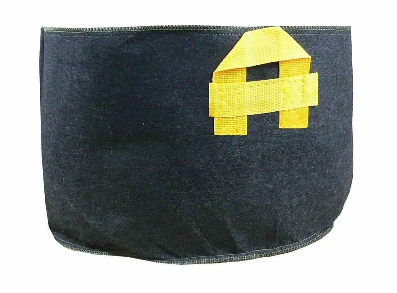 Up to 500 Gallon Black Fabric Grow Bags w/ Handles, 5-Pack Planting Pots Gallon Up to 500 Gallon Black Fabric Grow Bags w/ Handles, 5-Pack Planting Pots Gallon