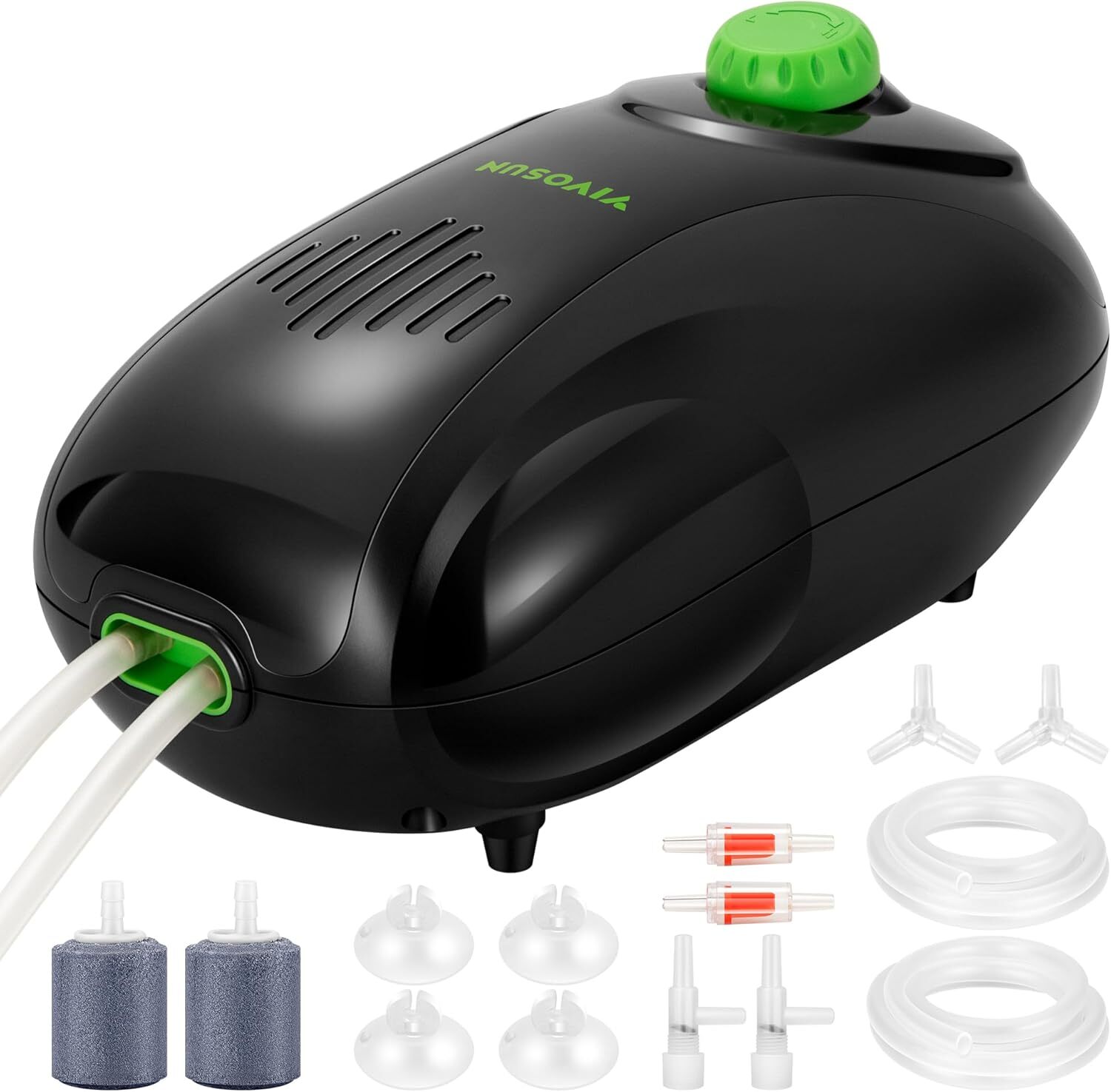 VIVOSUN 5W 160GPH Air Pump Kit Aquarium Aerator for 300 Gallons Fish Tank VIVOSUN 5W 160GPH Air Pump Kit Aquarium Aerator for 300 Gallons Fish Tank