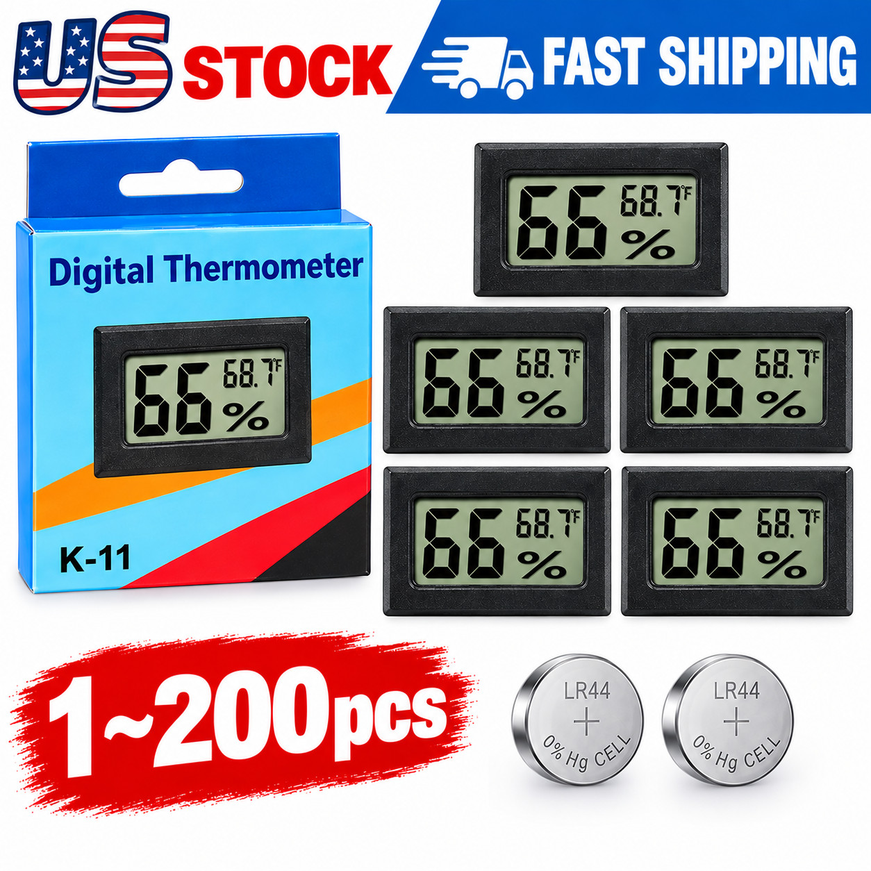 Mini Hygrometer Indoor Humidity Meter, Small Digital Thermometer Humidity Lot