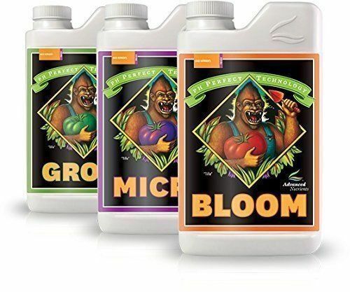 Advanced Nutrients Grow, Micro, Bloom Bundle pH Perfect Base GMB 1 Liter