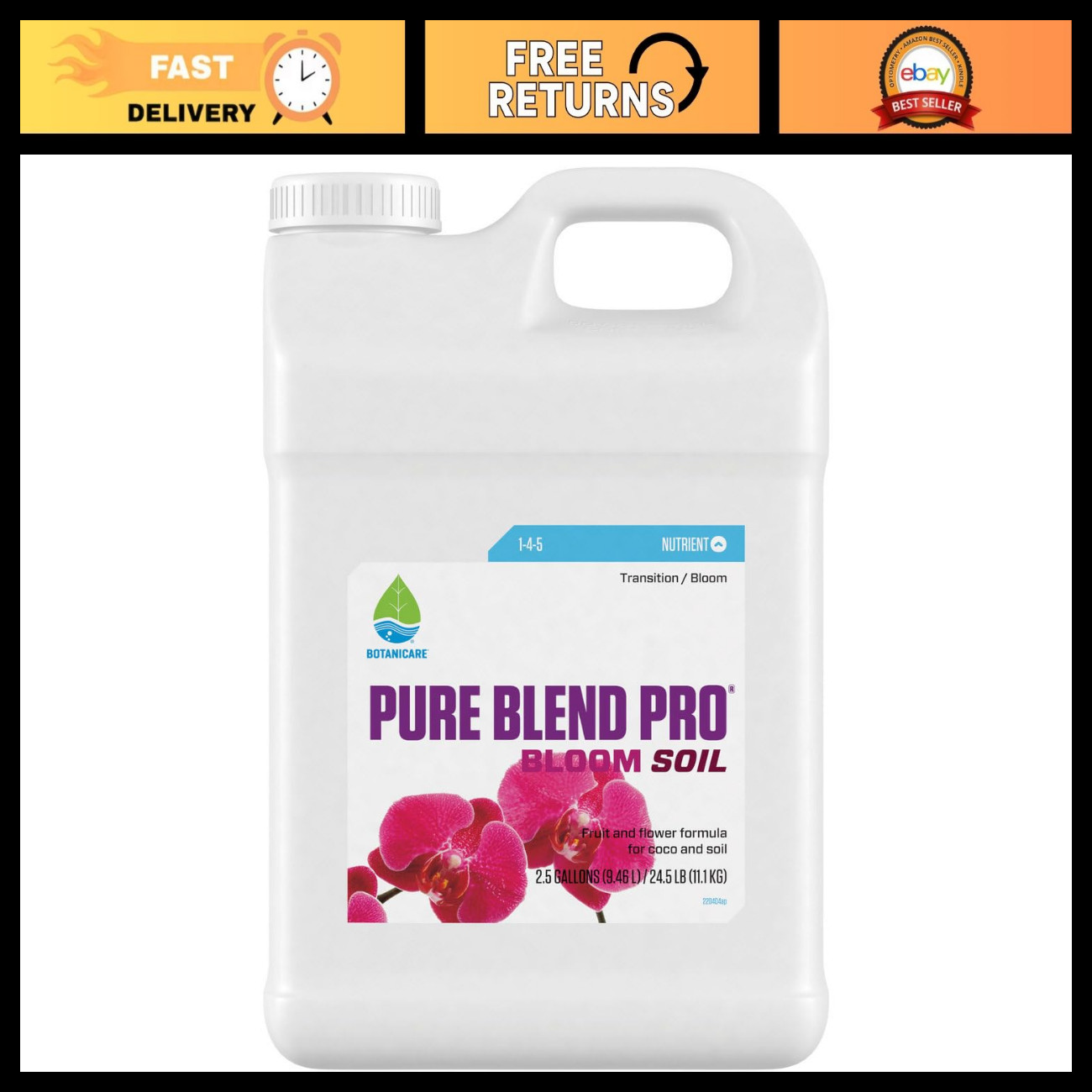 Premium Bloom Nutrient for Fruits & Flowers, 1-4-5 Formula, 2.5 Gallon Premium Bloom Nutrient for Fruits & Flowers, 1-4-5 Formula, 2.5 Gallon