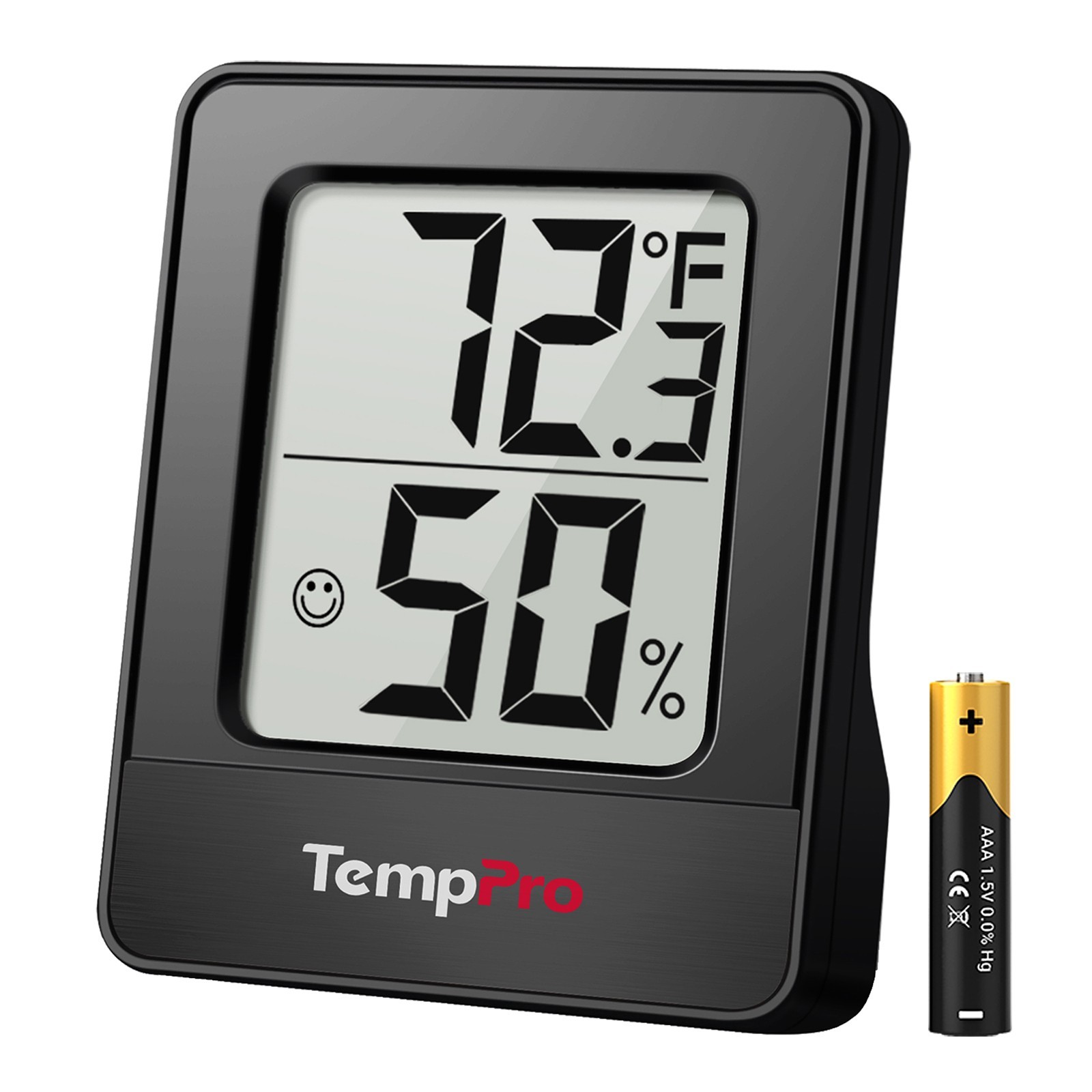 TempPro TP49 Indoor Hygrometer LCD Digital Temperature Humidity For Room Monitor