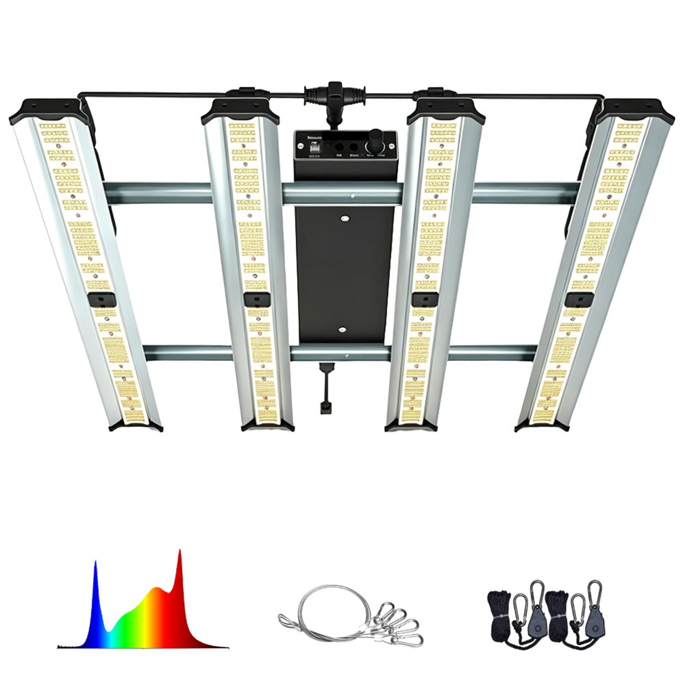 Commercial Grade 4000W LED Spider Grow Light Full Spectrum for Hydroponics 4x4ft