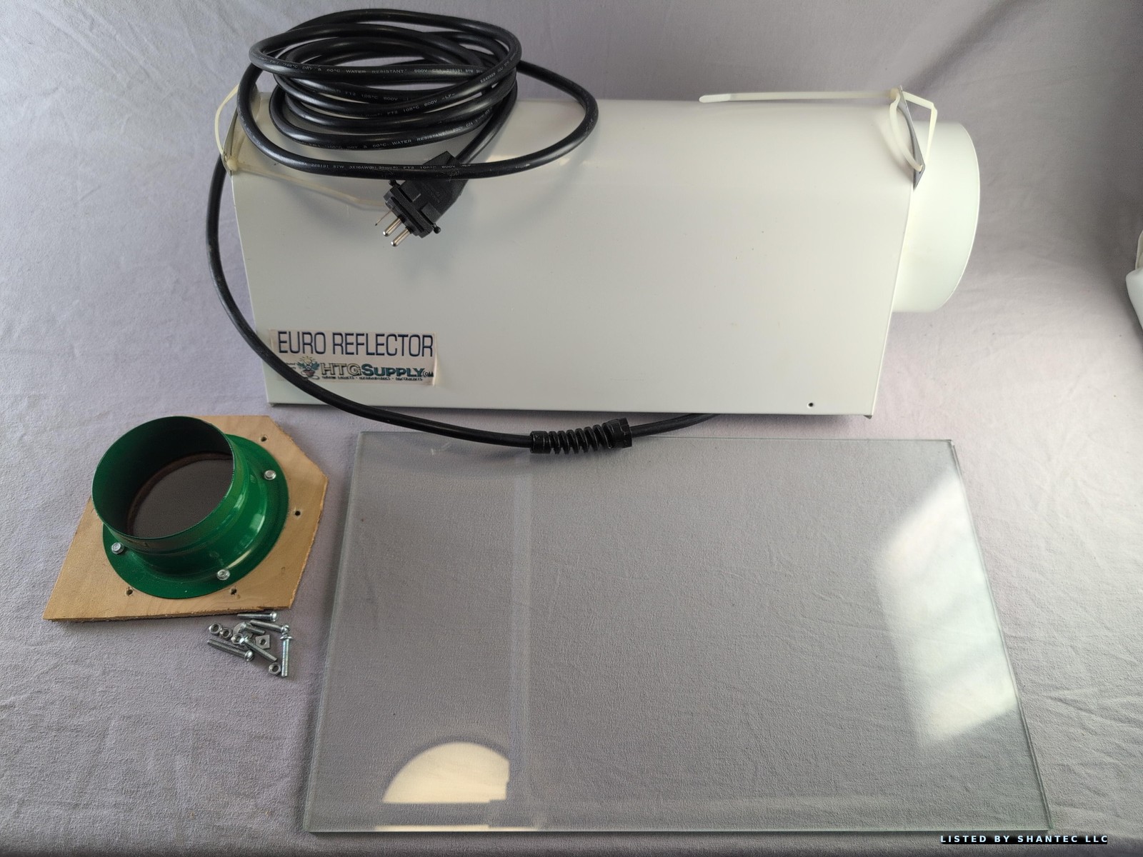 Used HTG supply 600W HPS/MH Euro Reflector Plant Light with Glass & 4 Used HTG supply 600W HPS/MH Euro Reflector Plant Light with Glass & 4