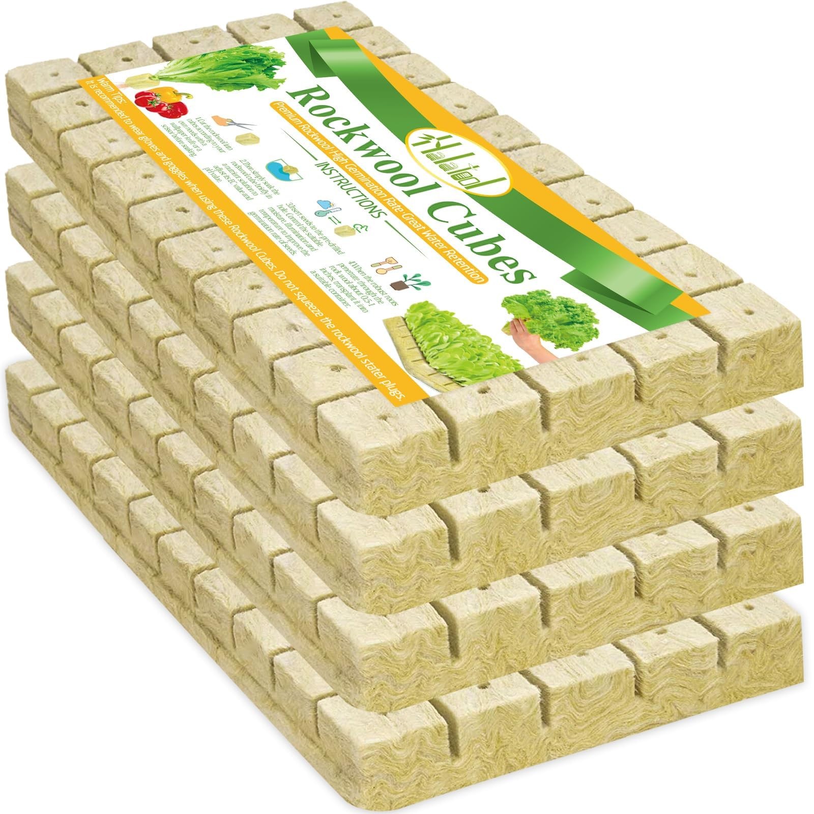 1 Inch Rockwool Cubes Garden Rock Wool Stonewool Grow Cubes Starter Plugs for... 1 Inch Rockwool Cubes Garden Rock Wool Stonewool Grow Cubes Starter Plugs for...