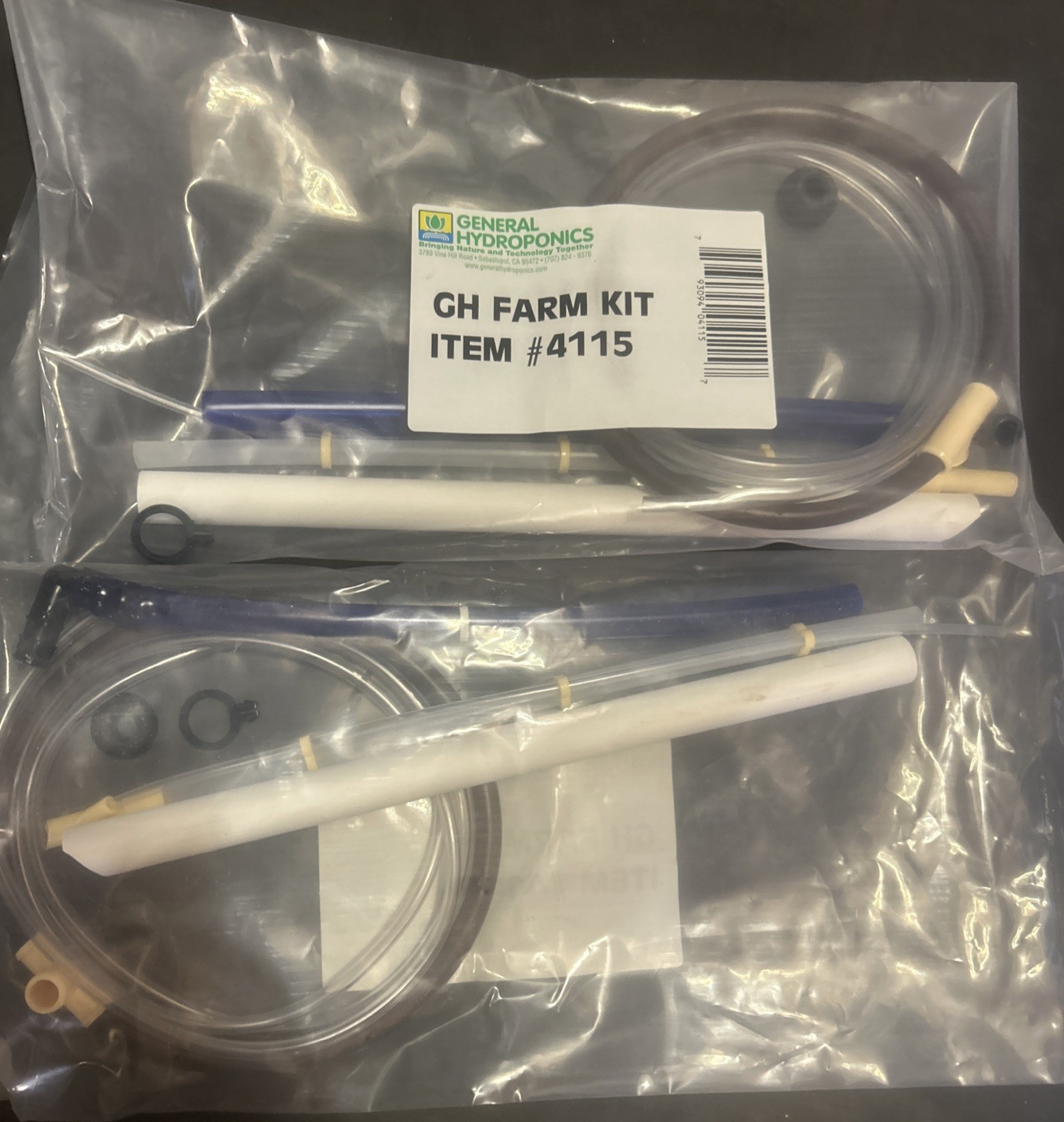 General Hydroponics Farm Kit 4115 WaterFarm Drip Ring System Replacement Parts