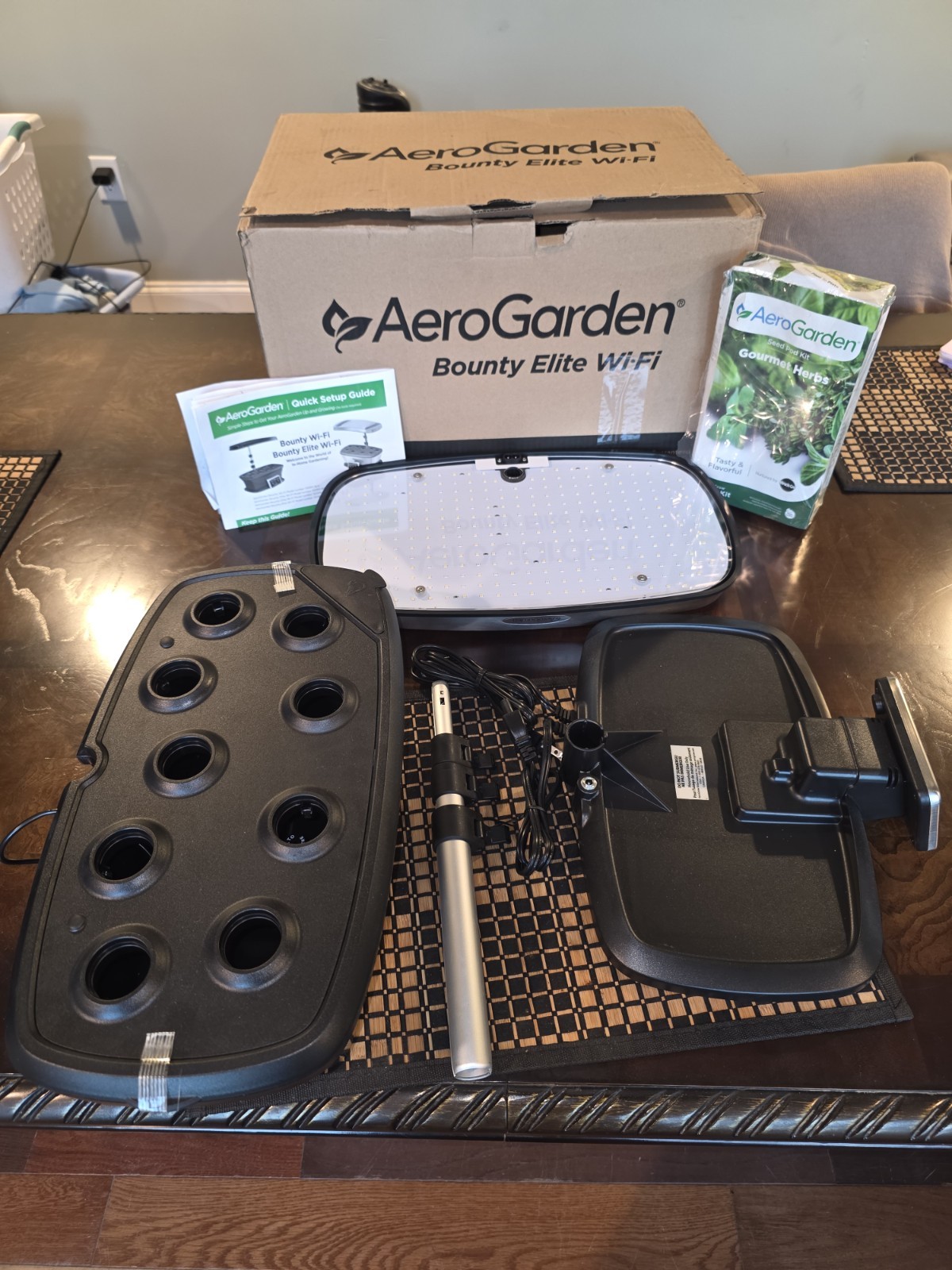 Aerogarden Bounty Elite Wi-fi NEW Hydroponic Grow System