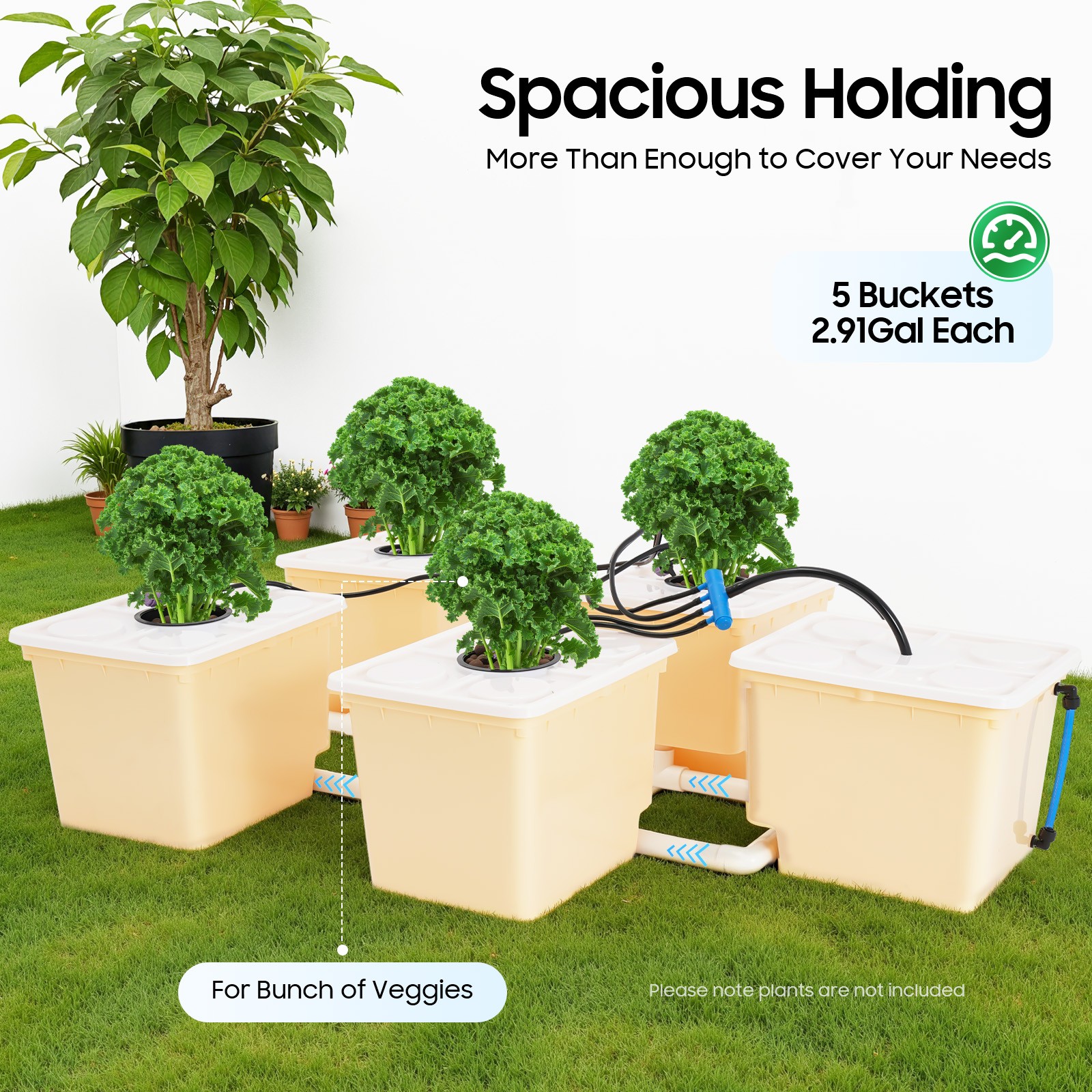 Indoor 11L Aeroponic Plant Site Hydroponic System Grow Kit Cabinet 5 Box