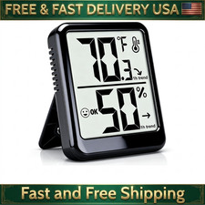 Room Thermometer Indoor Hygrometer Humidity Meter Gauge Digital Temperature and picture