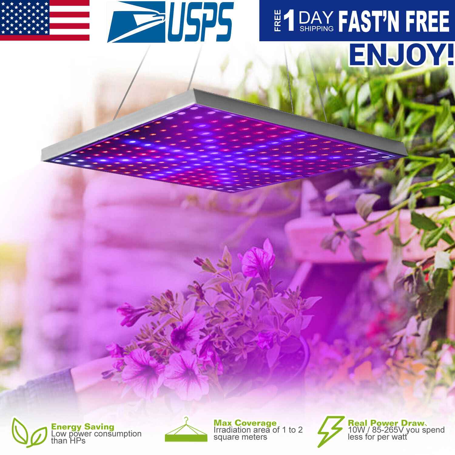 LED Full Spectrum Plant UV Grow Light Veg Lamp For Indoor Hydroponic Plant