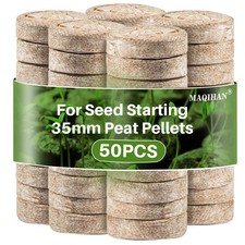 50PCS 35mm Peat Pellets Seed Starter Pods for Garden Seedling Germination picture