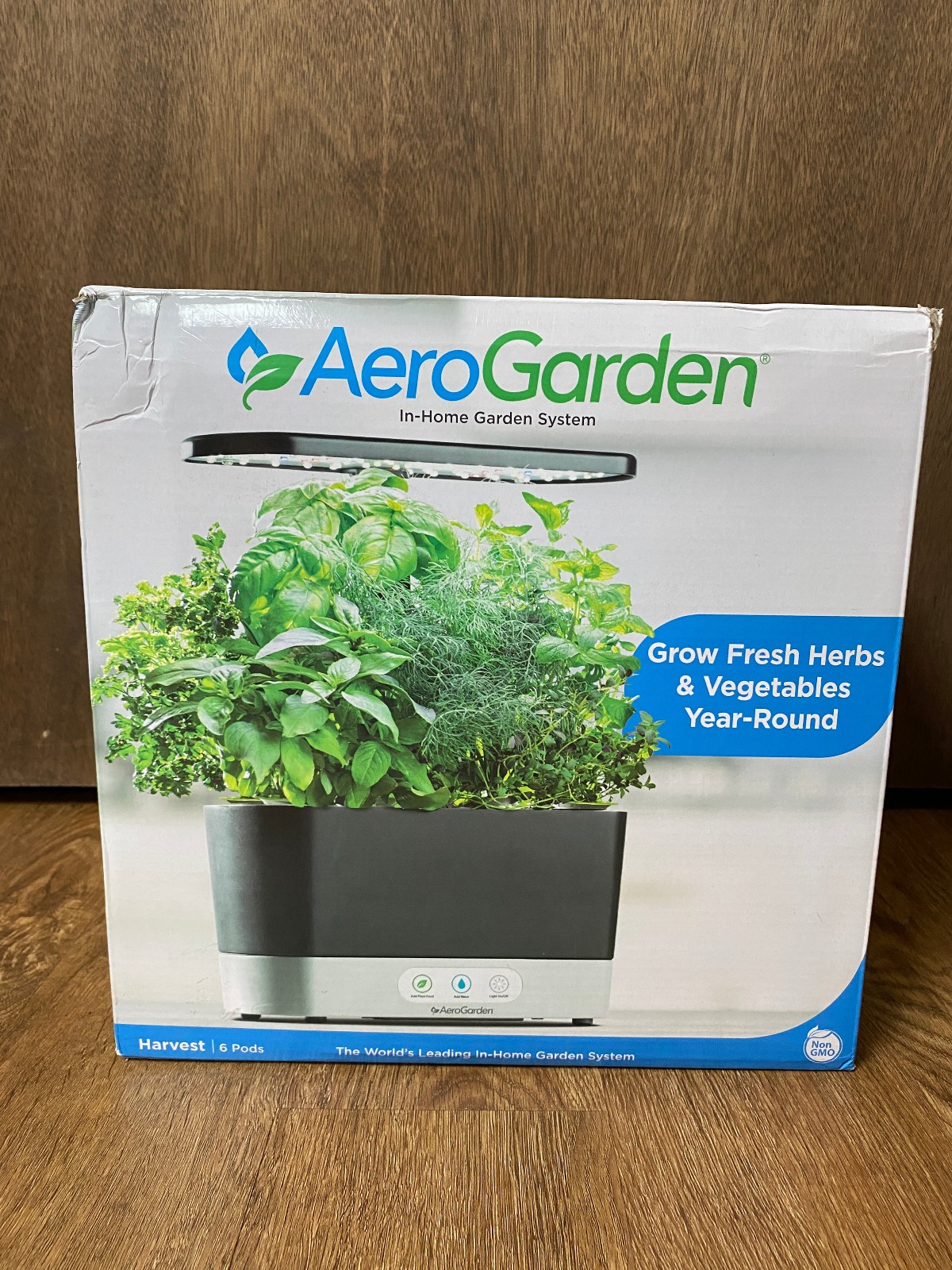 AeroGarden Harvest 6 Pod Hydroponic Indoor Garden System Black AeroGarden Harvest 6 Pod Hydroponic Indoor Garden System Black
