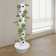 Vertical 36-Pots Hydroponics Tower Set Hydroponic Growing System Home Gardening picture