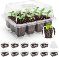 MIXC 10 Packs Seed Starter Tray Seed Starter Kit with Humidity Dome (120 Cells T picture