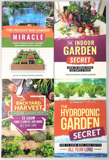 Master Gardening Book Lot Hydroponic Indoor Container Box Garden 4 Book Set New picture