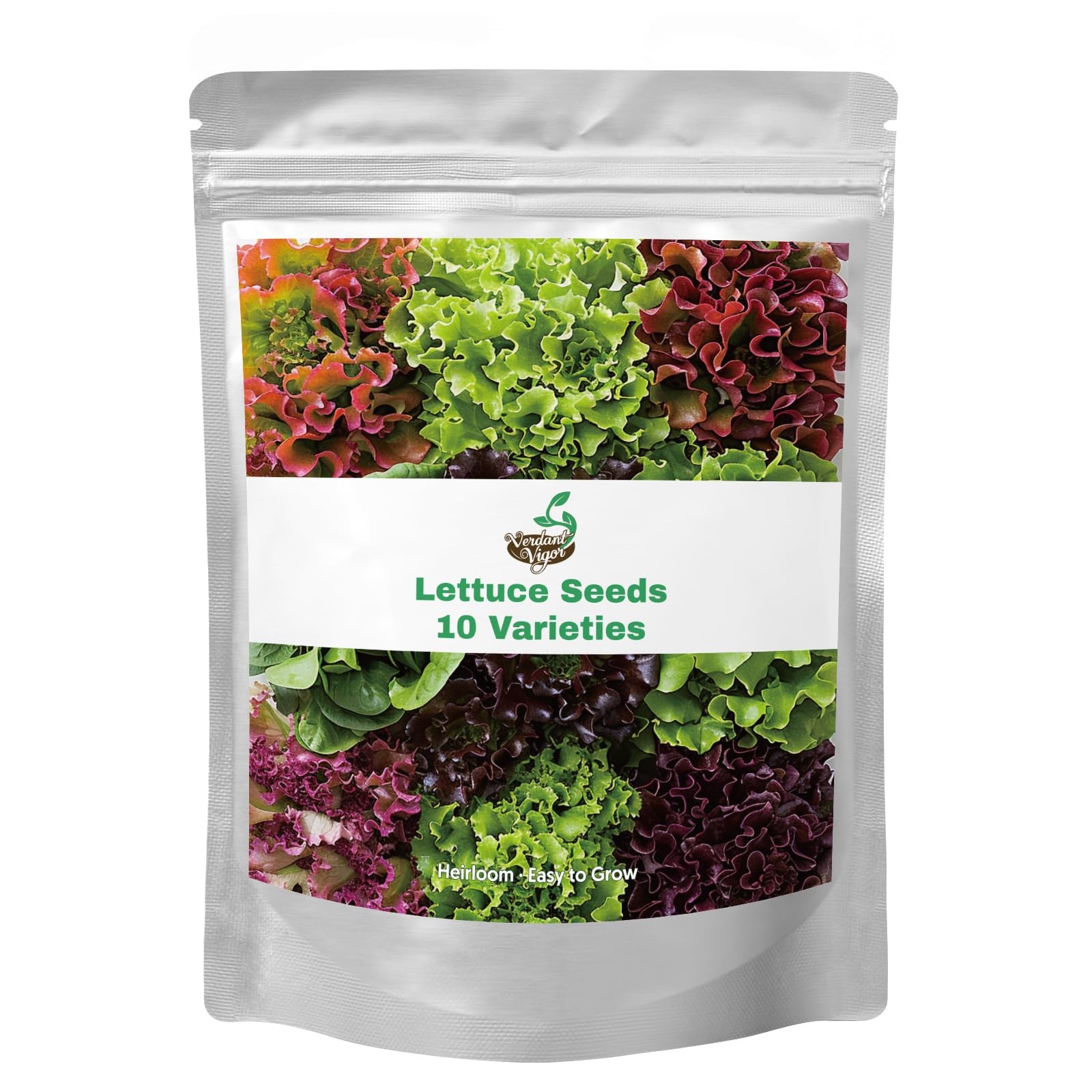 20,000+ Lettuce Seeds, Heirloom Vegetable Seed for Planting 10 Pack, Multi 