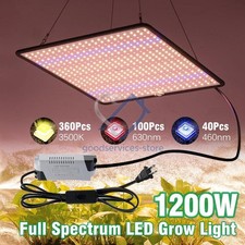 Grow Light 1200W Full Spectrum LED for Indoor Plant Growth 4x4 ft Coverage Area