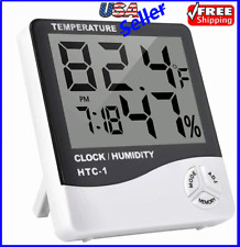Thermometer Indoor Digital LCD Hygrometer Temperature Humidity Meter Alarm Cloc  picture