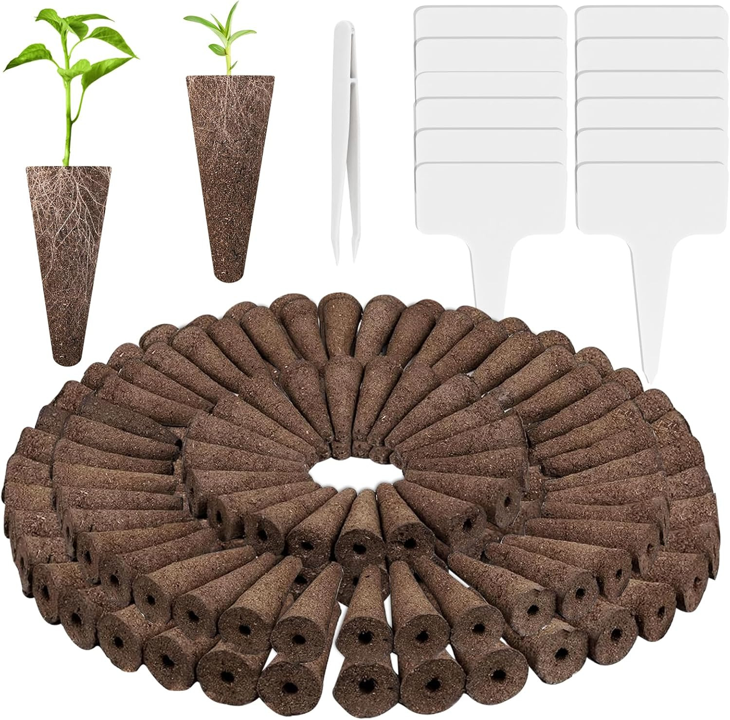 120 Hydroponic Grow Sponges Kit -  Seed Starter Pods Compatible W/ Aerogarden
