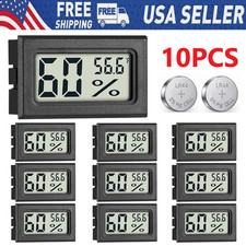 10Pack Mini Hygrometer Indoor Humidity Meter, Small Digital Thermometer Humidity picture