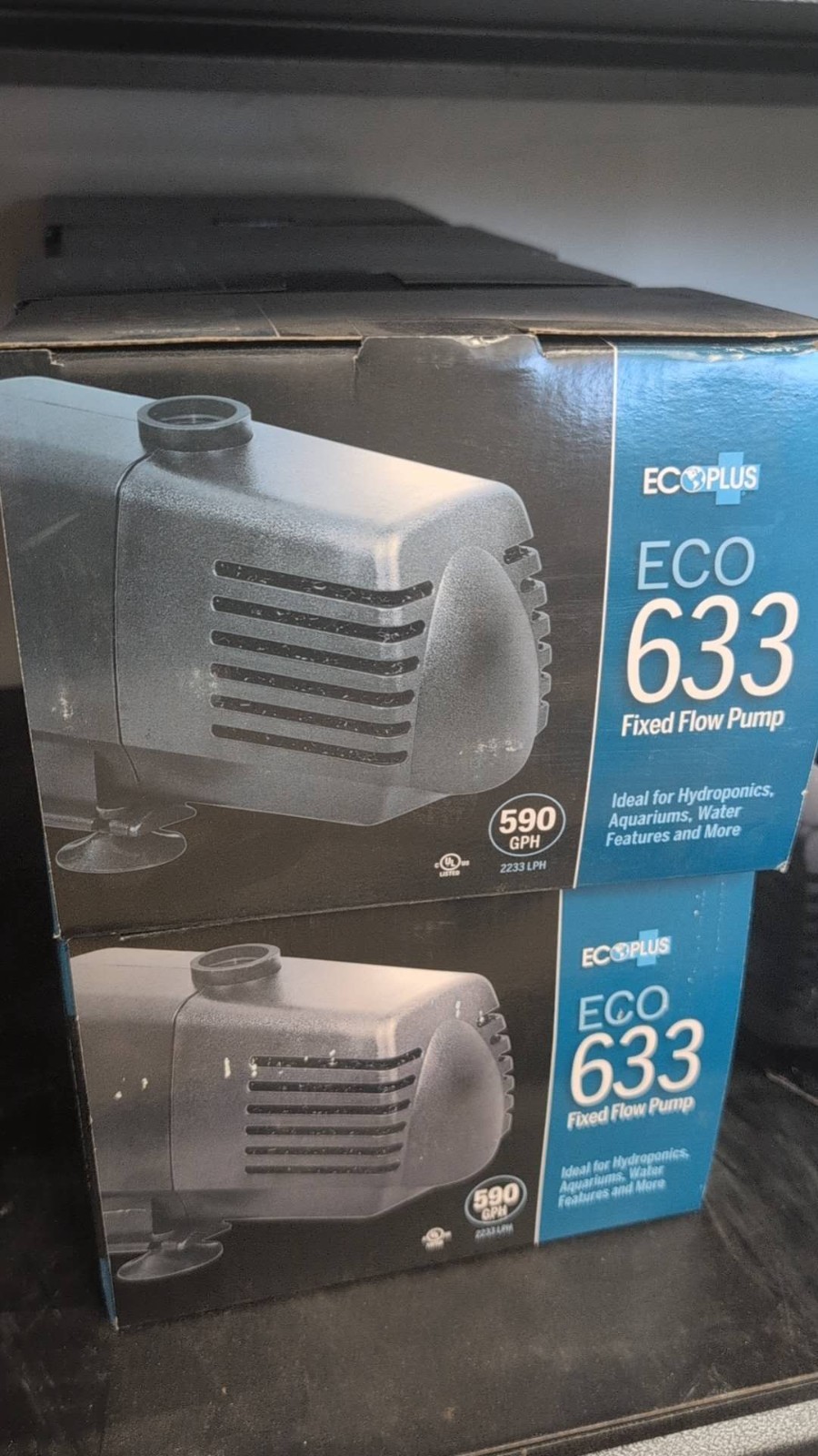 EcoPlus Eco 633 Fixed Flow Submersible/Inline Pump 594 GPH EcoPlus Eco 633 Fixed Flow Submersible/Inline Pump 594 GPH