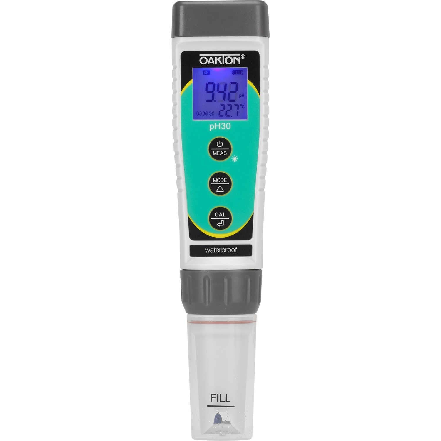 Oakton WD-35634-30 pHTestr 30 pH Tester, For Temperature