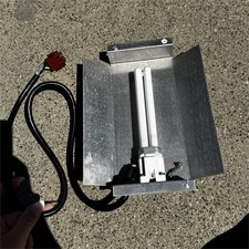 125W CFL Grow Light Reflector Fixture, Metal Silver, E39 Socket, 120V, 180° Beam picture