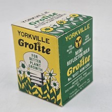 40w Grolite Yorkville Mini Reflector Bulb 120v No. 10137 in Box Vintage Retro  picture