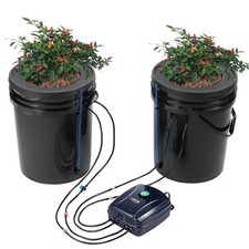 VEVOR DWC Hydroponics Grow System Deep Water Culture with Top Drip 2 Buckets picture