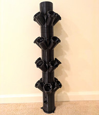 3D Printed PETG Hydroponic Tower Vertical Garden Grow System + Water Pump